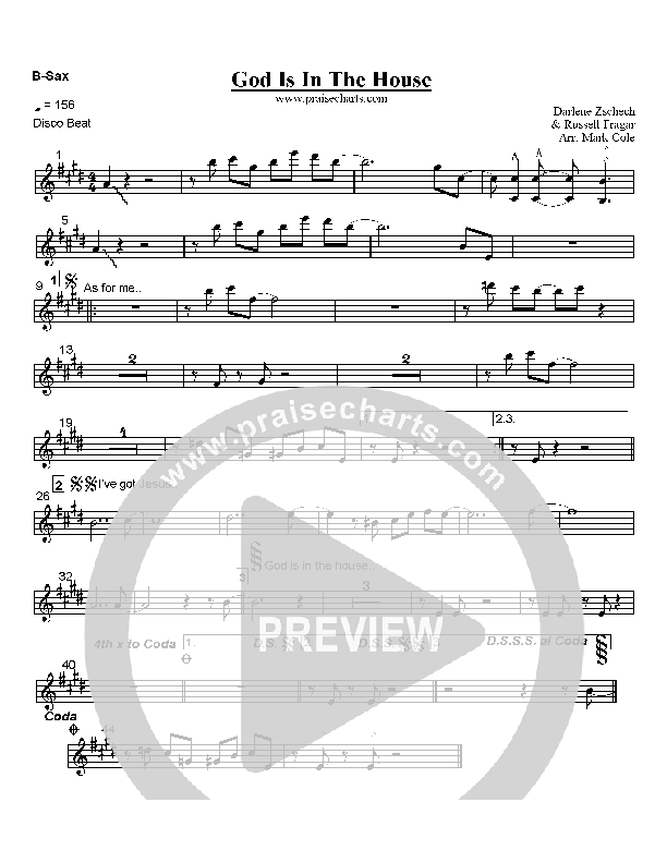 God is in the House Bari Sax (Hillsong Worship)