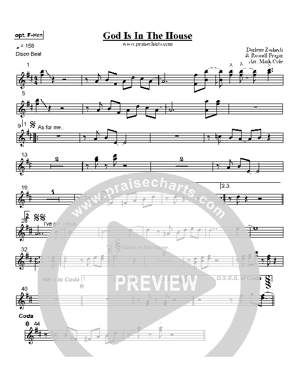 God is in the House French Horn (Hillsong Worship)