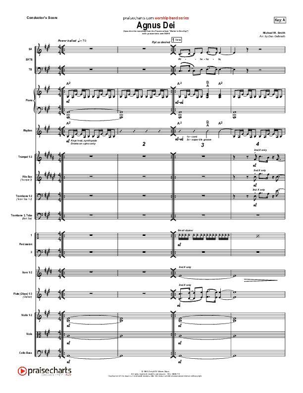 Agnus Dei Conductor's Score (Passion)