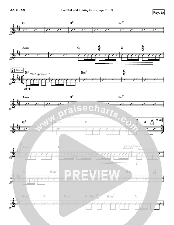 Faithful And Loving God Acoustic Guitar (Brad Henderson)