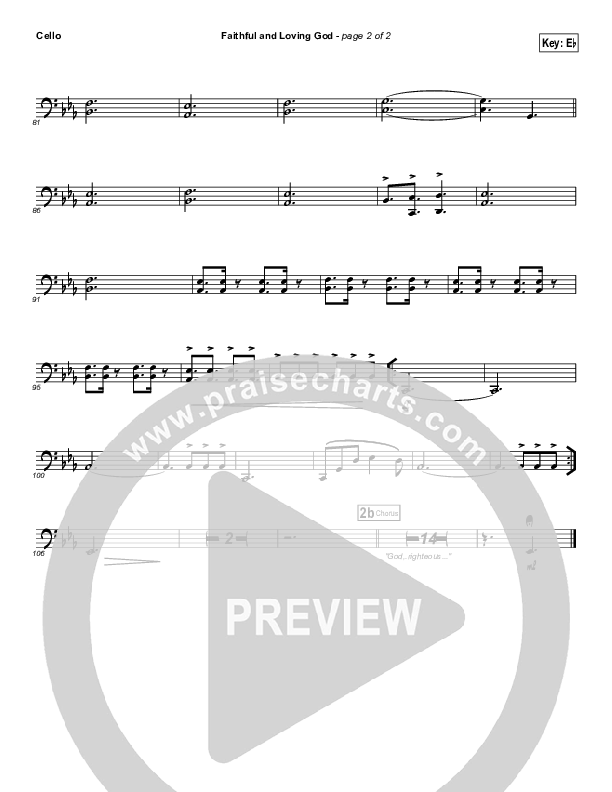 Faithful And Loving God Cello (Brad Henderson)