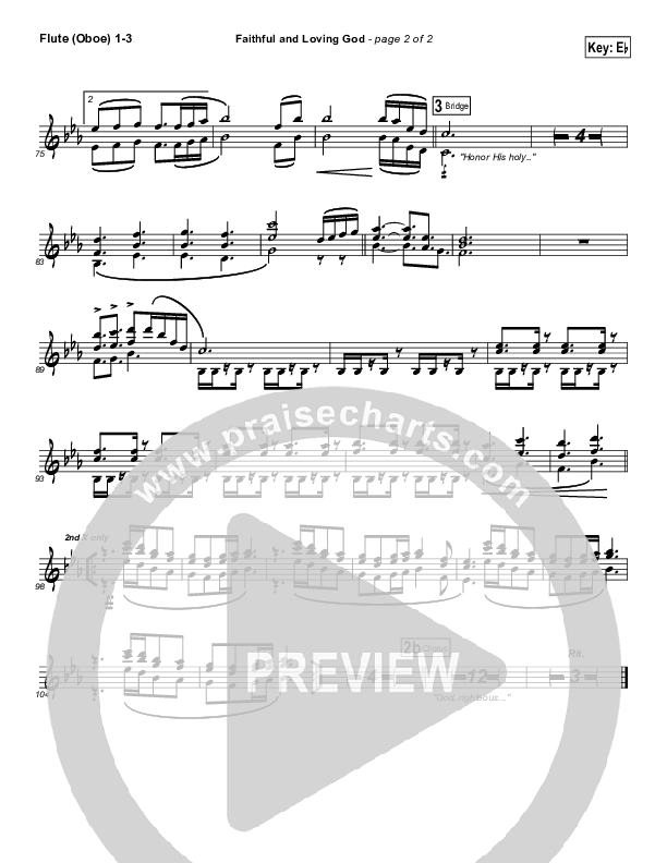 Faithful And Loving God Flute/Oboe 1/2/3 (Brad Henderson)