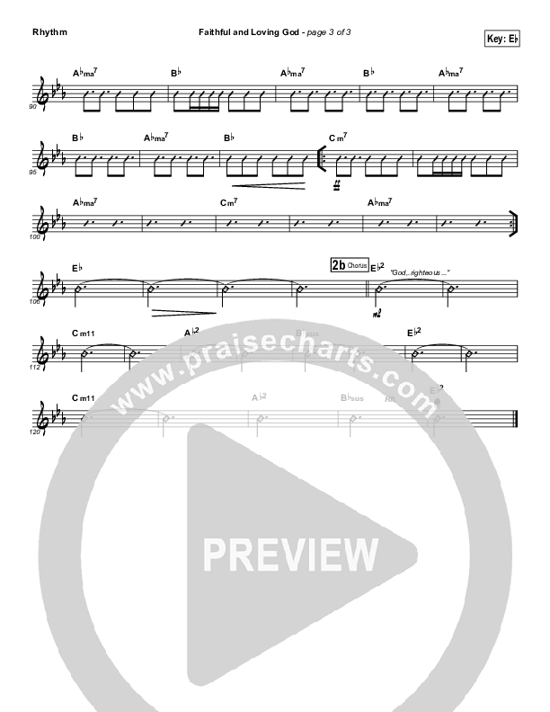Faithful And Loving God Rhythm Chart (Brad Henderson)