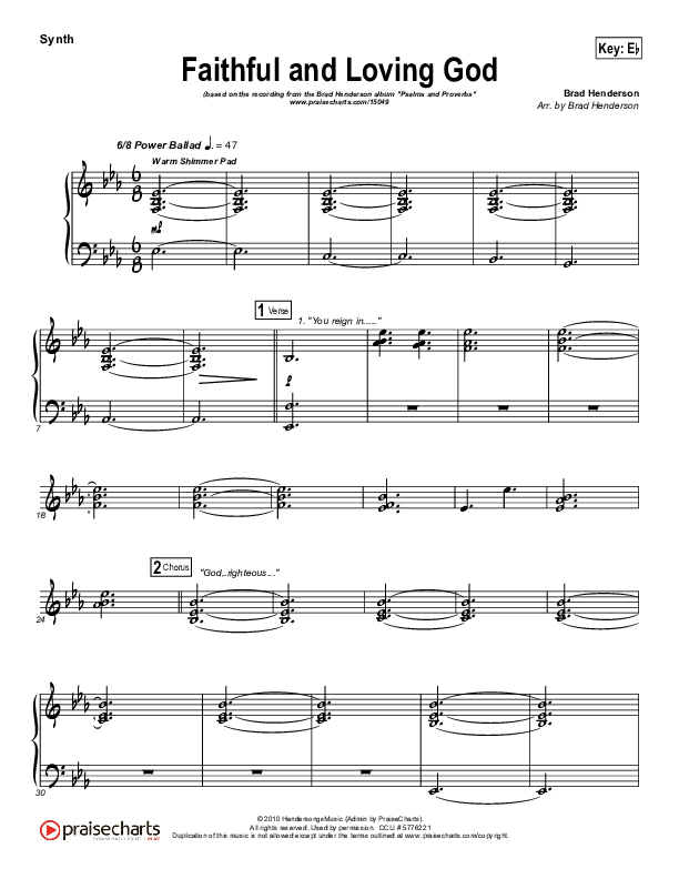 Faithful And Loving God Synth Strings (Brad Henderson)
