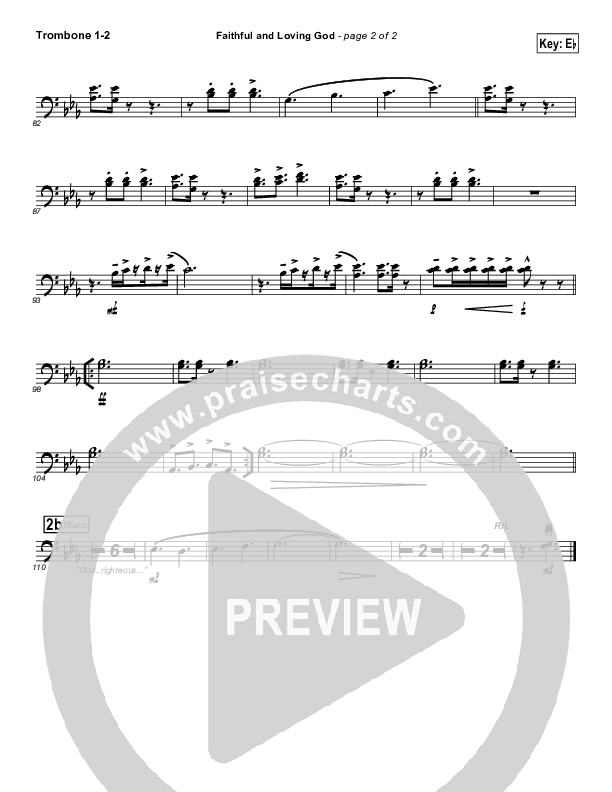 Faithful And Loving God Trombone 1/2 (Brad Henderson)