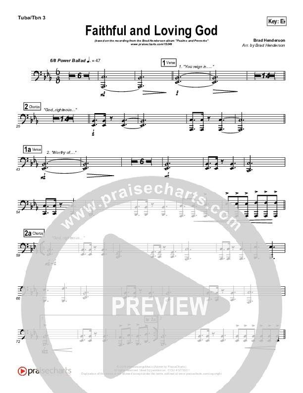 Faithful And Loving God Trombone 3/Tuba (Brad Henderson)