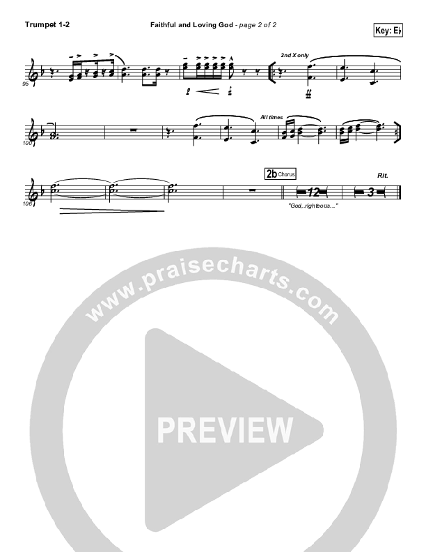 Faithful And Loving God Trumpet 1,2 (Brad Henderson)