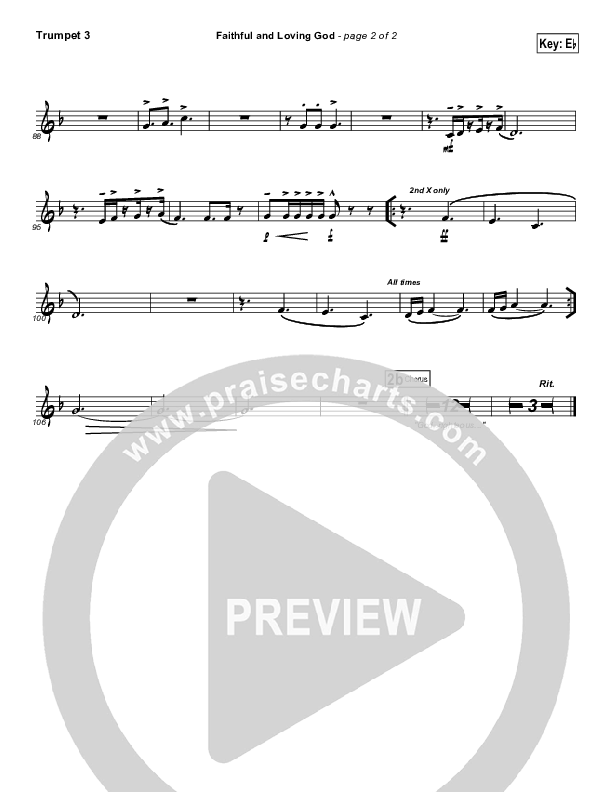 Faithful And Loving God Trumpet 3 (Brad Henderson)