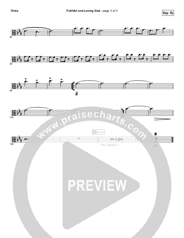 Faithful And Loving God Viola (Brad Henderson)