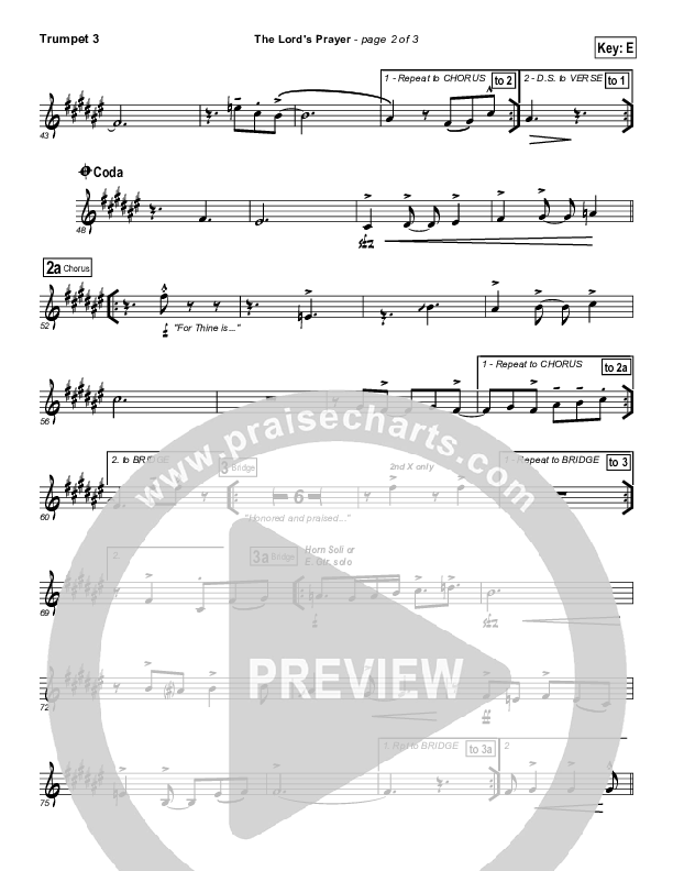 The Lord's Prayer Trumpet 3 (Tommy Walker)