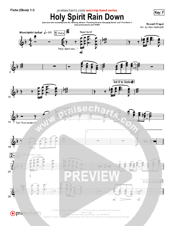 Holy Spirit Rain Down Wind Pack (Hillsong Worship)