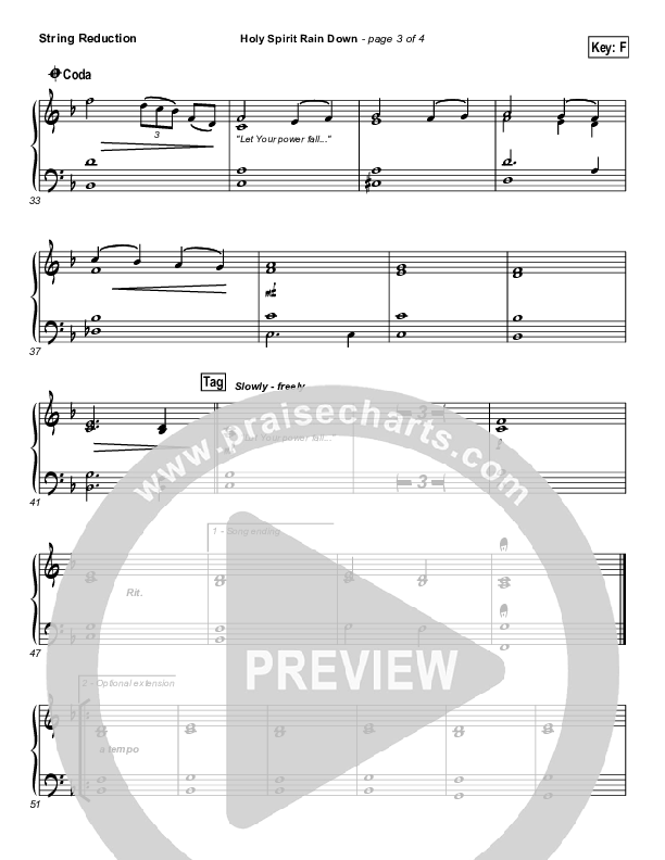 Holy Spirit Rain Down Synth Strings (Hillsong Worship)