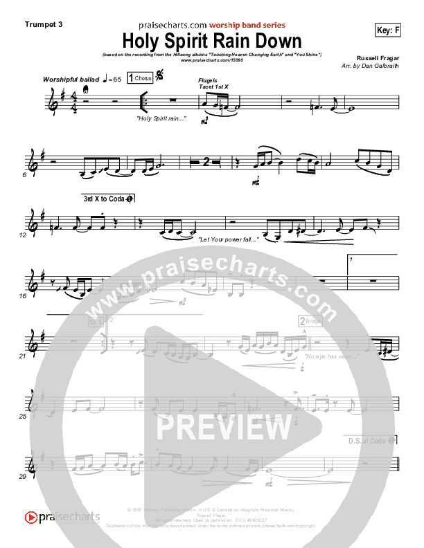 Holy Spirit Rain Down Trumpet 3 (Hillsong Worship)