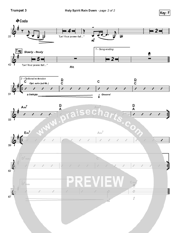 Holy Spirit Rain Down Trumpet 3 (Hillsong Worship)