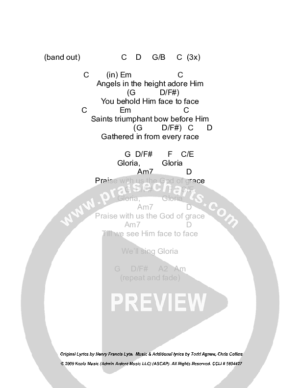 Gloria Chords & Lyrics (Todd Agnew)