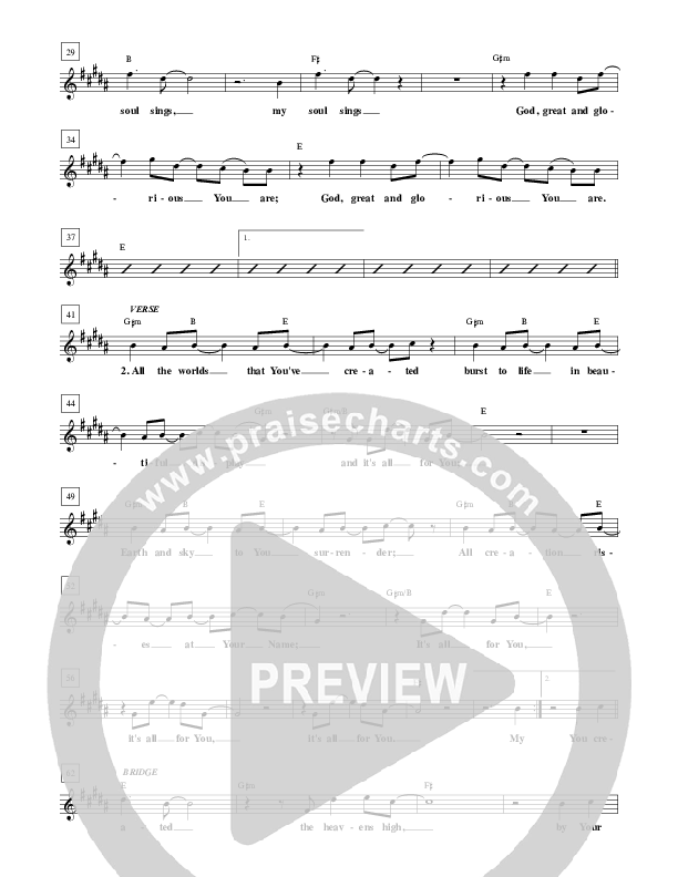Great And Glorious Lead Sheet (ALM:uk)