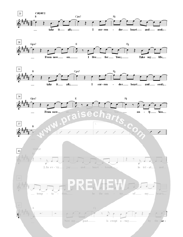 Take My Life Lead Sheet (ALM:uk)