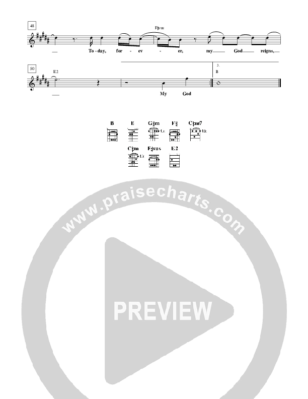 My God Reigns Lead Sheet (ALM:uk)