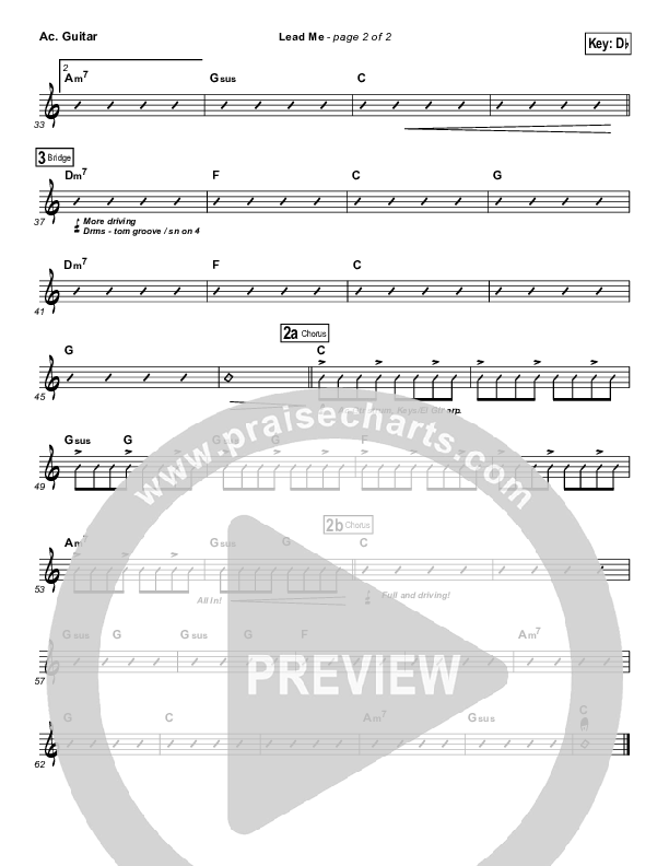 Lead Me Acoustic Guitar (Sanctus Real)