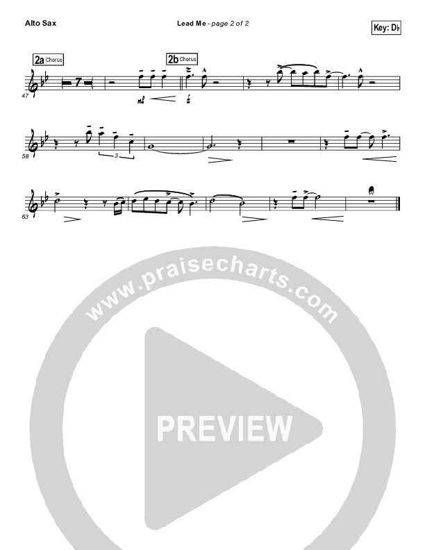 Lead Me Alto Sax (Sanctus Real)