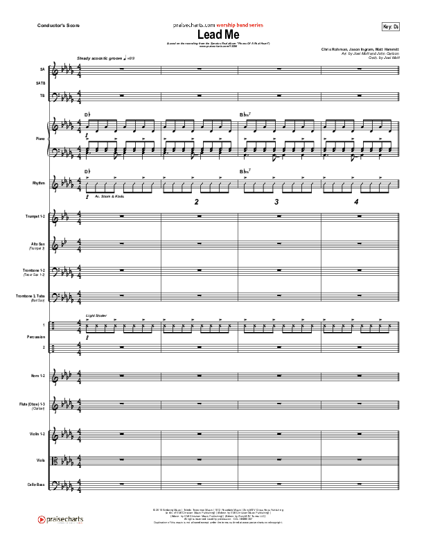 Lead Me Conductor's Score (Sanctus Real)