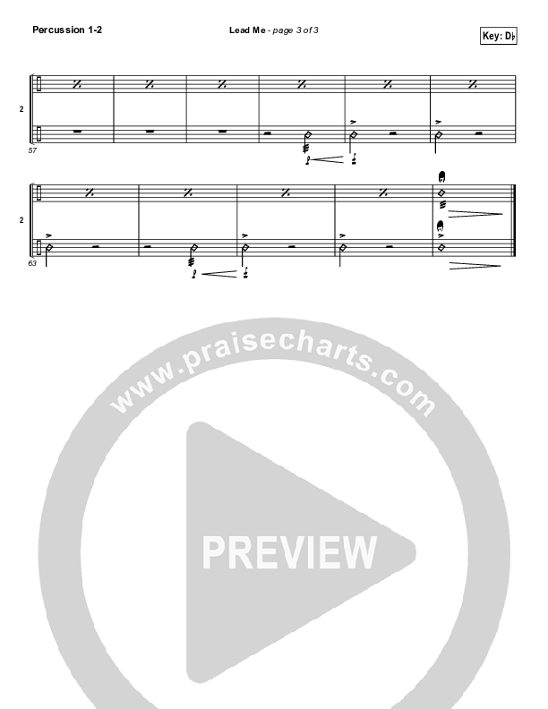 Lead Me Percussion (Sanctus Real)