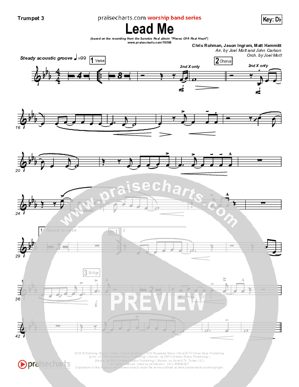 Lead Me Trumpet 3 (Sanctus Real)