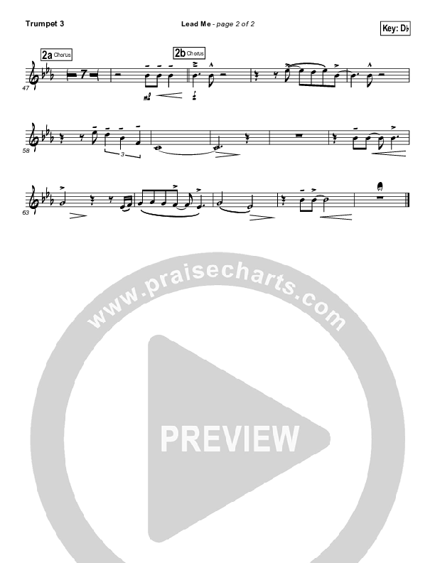 Lead Me Trumpet 3 (Sanctus Real)