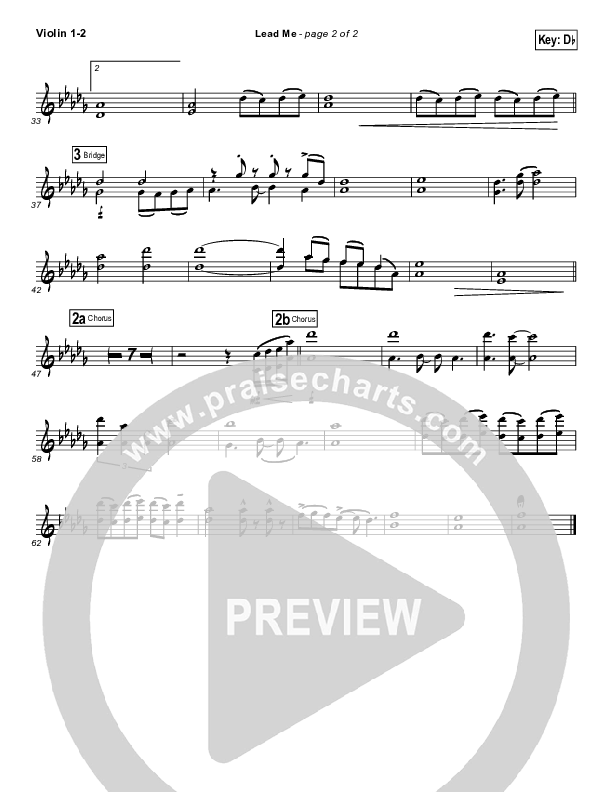 Lead Me Violin 1/2 (Sanctus Real)