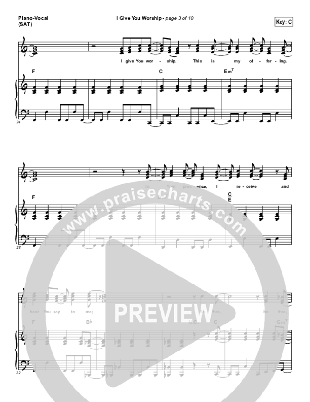 I Give You Worship Lead & Piano (Ashmont Hill)