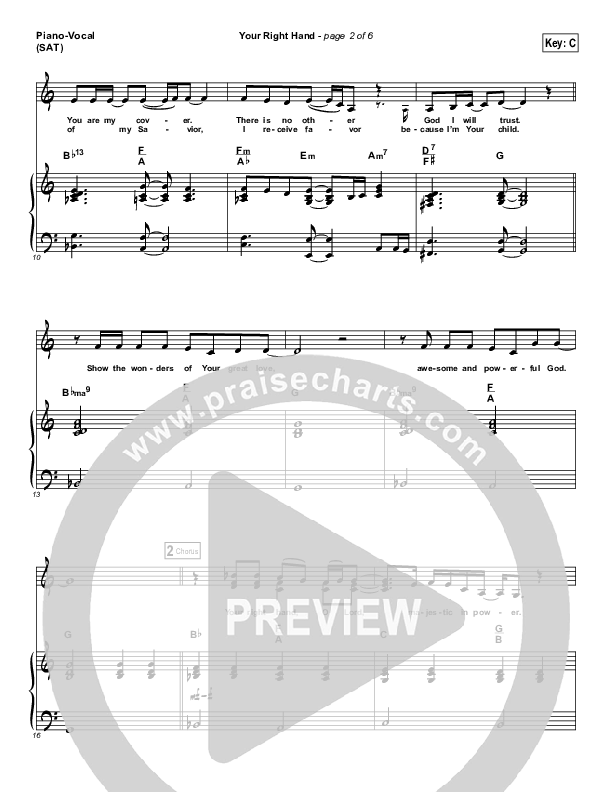 Your Right Hand Piano/Vocal (SAT) (Ashmont Hill)