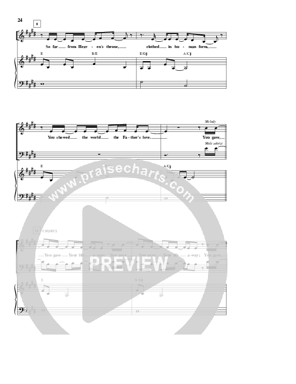 You Gave Your Life Away Piano/Vocal (Kathryn Scott)