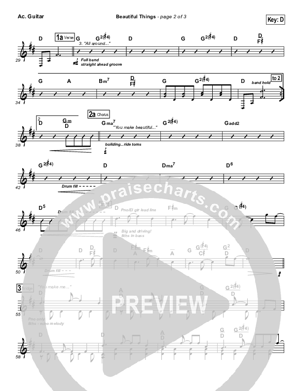 Beautiful Things Acoustic Guitar (Michael Gungor)