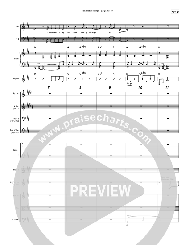 Beautiful Things Conductor's Score (Michael Gungor)