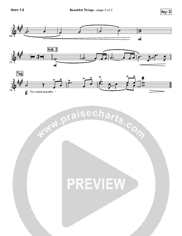 Beautiful Things Brass Pack (Michael Gungor)