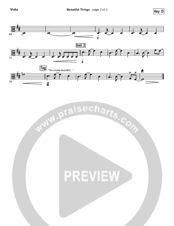 Beautiful Things Viola (Michael Gungor)