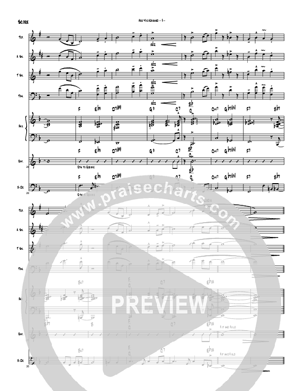 Are You Washed In The Blood (Instrumental) Conductor's Score (Brad Henderson)