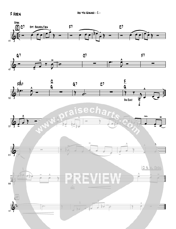 Are You Washed In The Blood (Instrumental) French Horn (Brad Henderson)