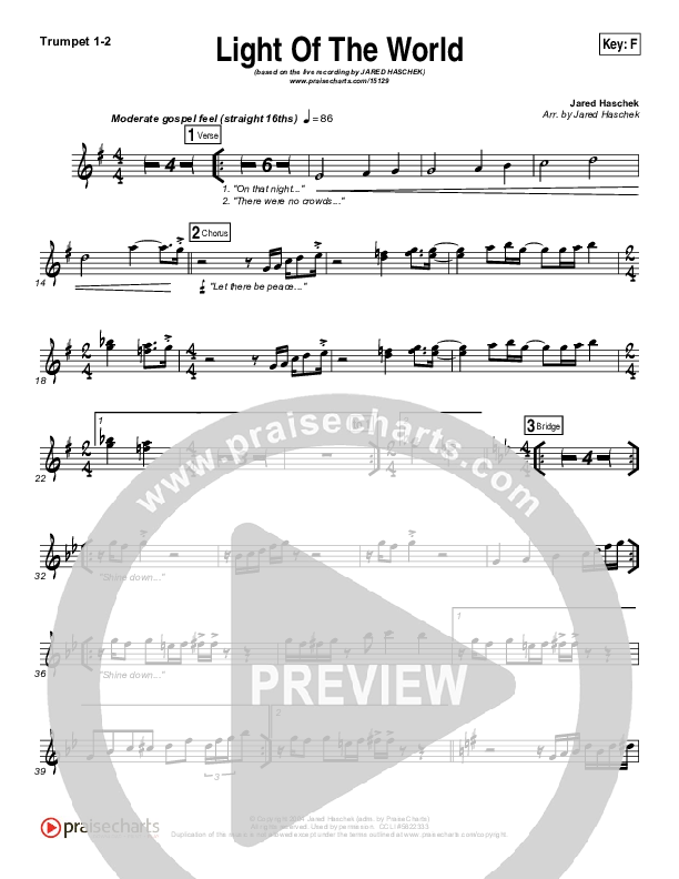 Light Of The World Trumpet 1,2 (Jared Haschek)