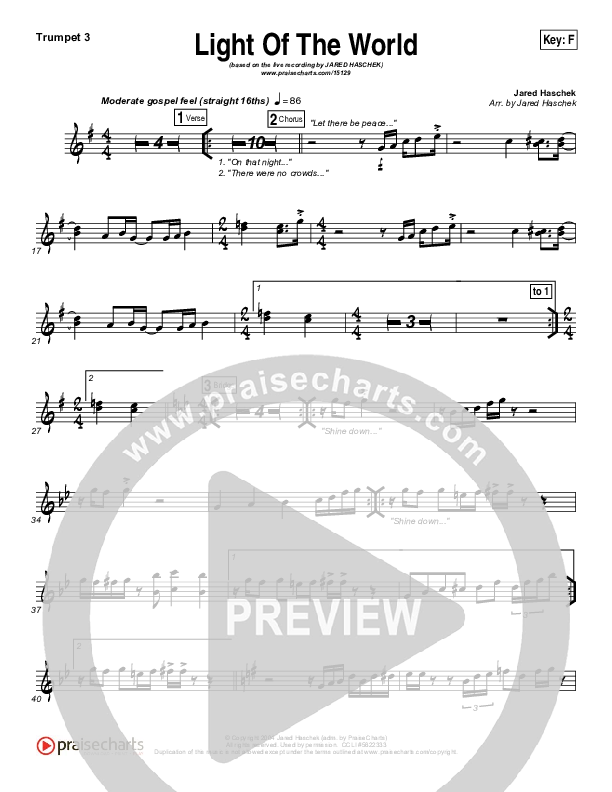 Light Of The World Trumpet 3 (Jared Haschek)