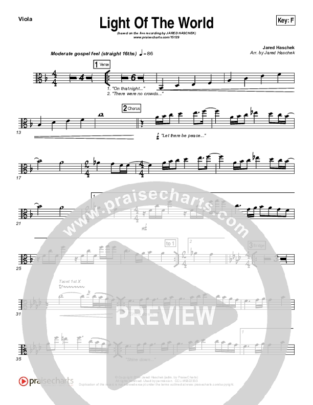 Light Of The World Viola (Jared Haschek)