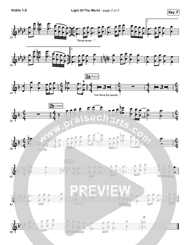 Light Of The World Violin 1/2 (Jared Haschek)