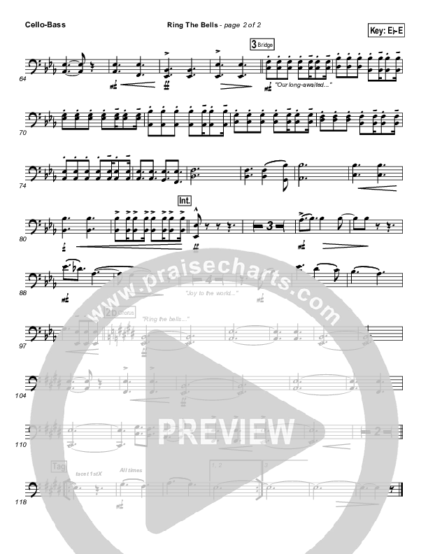 Ring The Bells Cello/Bass (Travis Cottrell)