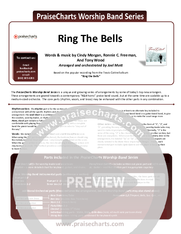 Ring The Bells Cover Sheet (Travis Cottrell)
