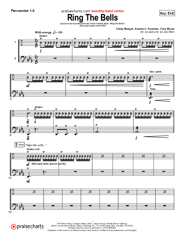 Ring The Bells Percussion 1/2 (Travis Cottrell)