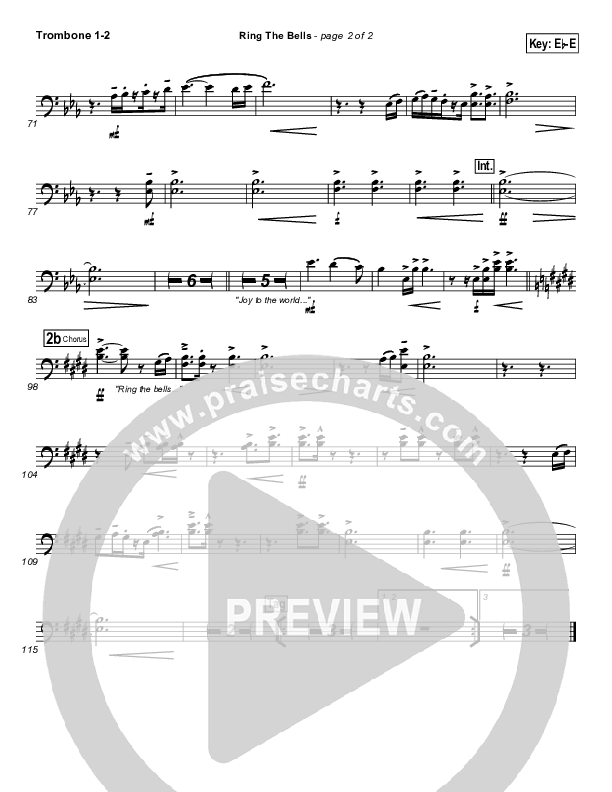 Ring The Bells Trombone 1/2 (Travis Cottrell)