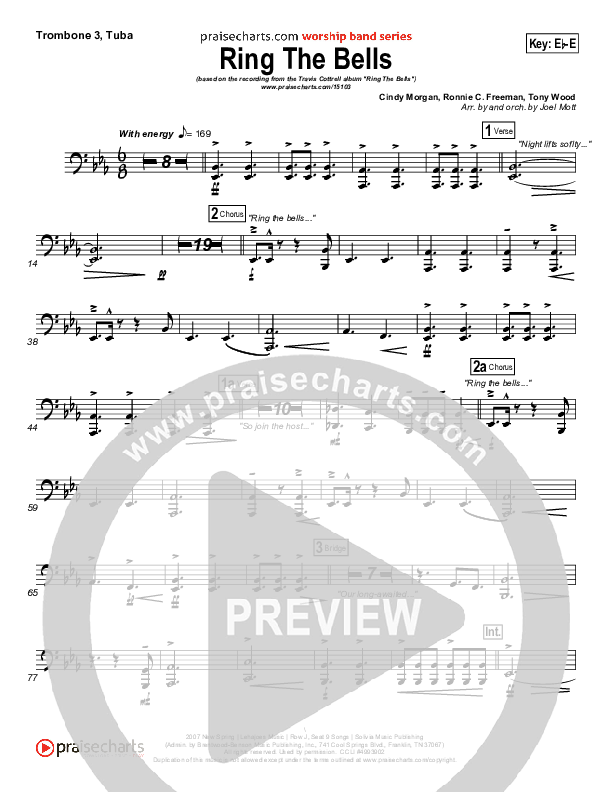 Ring The Bells Trombone 3/Tuba (Travis Cottrell)