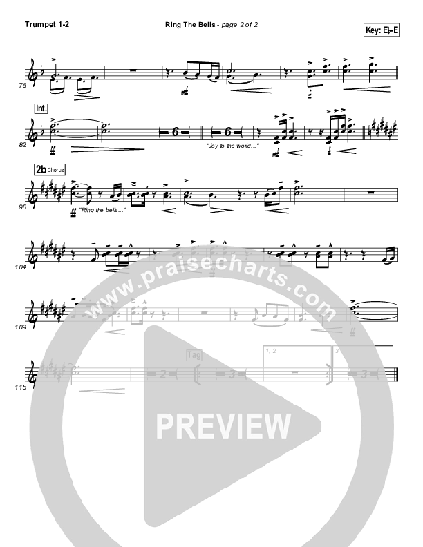 Ring The Bells Trumpet 1,2 (Travis Cottrell)