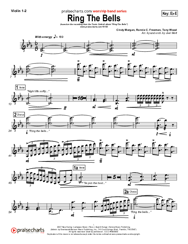 Ring The Bells Violin 1/2 (Travis Cottrell)