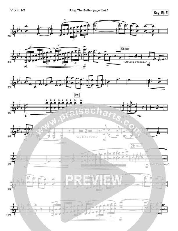 Ring The Bells Violin 1/2 (Travis Cottrell)